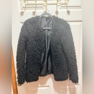 Forever 21 Black Teddy Jacket